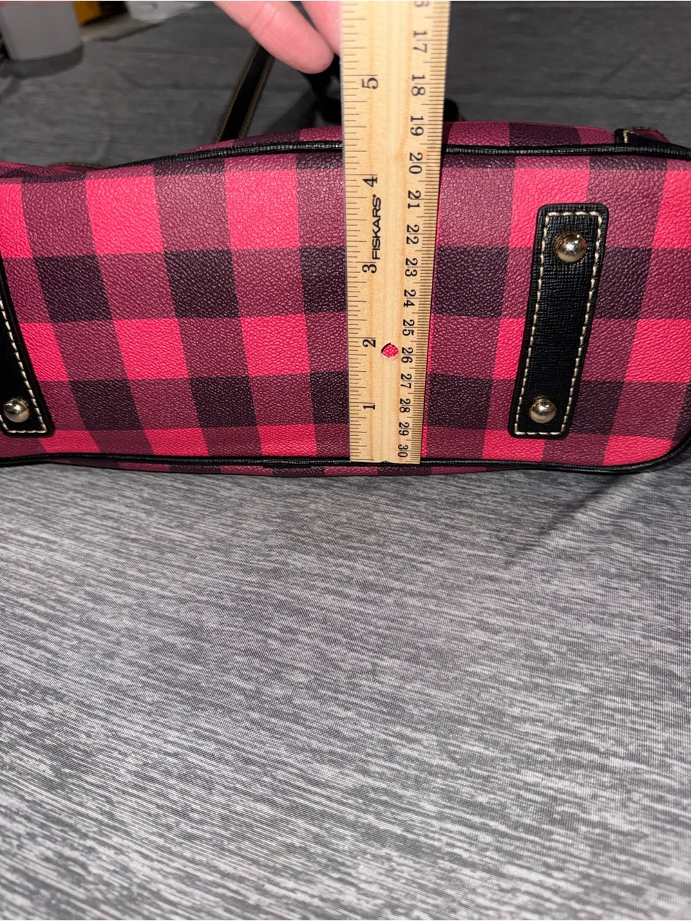 Dooney & Bourke Pink Black Tucker Tote - Picture 4 of 11